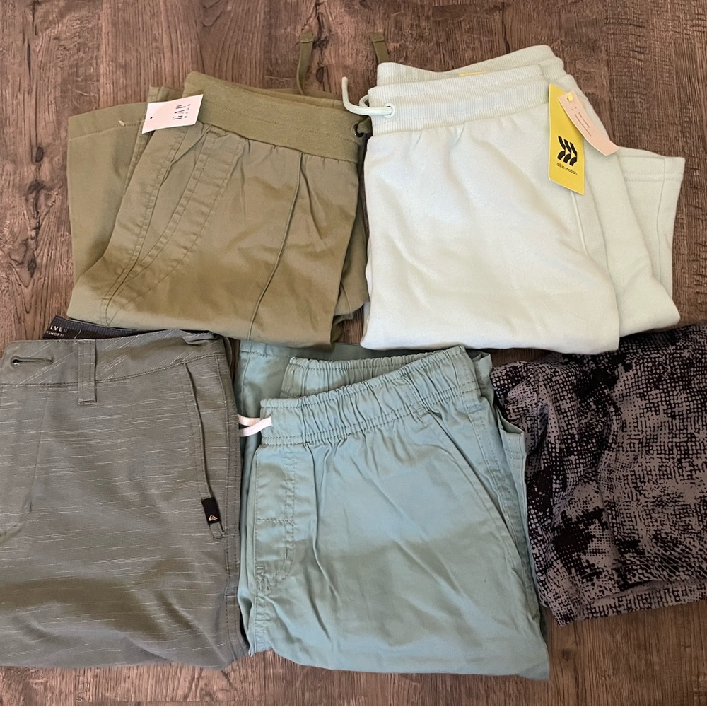 Set Of 5 Boys Large Shorts New With Tags
